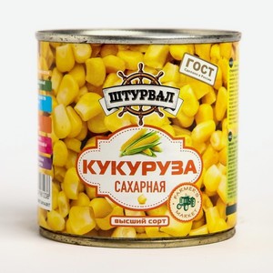 Кукуруза консервированная ШТУРВАЛ, ж/б, 400 г