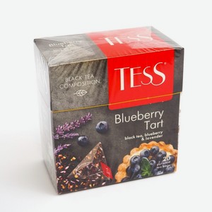 Чай черный TESS Blueberry Tart, 20 пирамидок*1,8 г