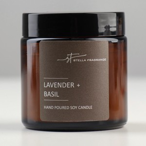 Свеча ароматическая в банке  Lavender Basil 