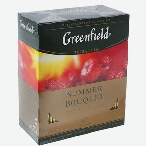 Чай травяной GREENFIELD Summer Bouguet, 100 пакетиков*2 г