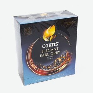 Чай черный CURTIS Elegant Earl Grey, 100 пакетиков