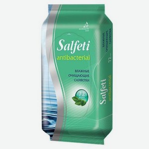 Салфетки влажные SALFETI антибактериальные, 72 шт