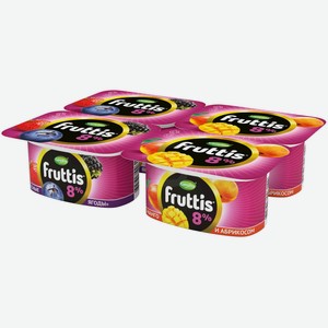 Продукт йогуртный FRUTTIS Лесные ягоды/Манго-Абрикос, 115 г