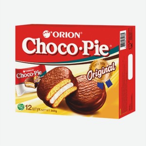 Печенье «Choco-Pie» с шоколадной глазурью, г.Москва, «Орион», 360 г
