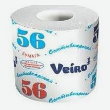 Туалетная бумага Сыктывкарская 56 однослойная