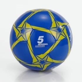 Мяч футбольный  Капитан команды  Zilmer (размер 5, ПВХ, жёлто-син.) арт.ZIL1807-033