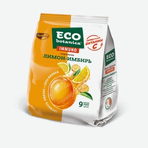 Карамель Eco-Botanica Immuno Лимон-имбирь; Эвкалипт-мята 100гр