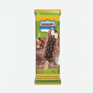 Эскимо Вологодский пломбир в шоколадной глазури с фундуком 75 г