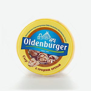 Сыр Oldenburger с грецким орехом 50%, цилиндр 350г