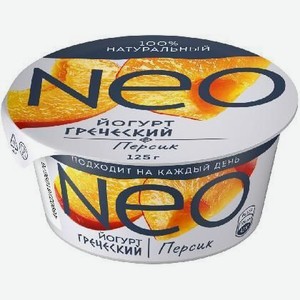 Йогурт НЕО греческий персик 1,7% 125г