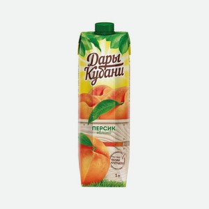 Нектар ДАРЫ КУБАНИ 0.95л персиково-яблочный с мякотью