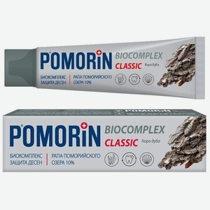 Зубная паста POMORiN Сlassic Biocomplex/Поморин Биокомплекс с корой дуба , 100 мл