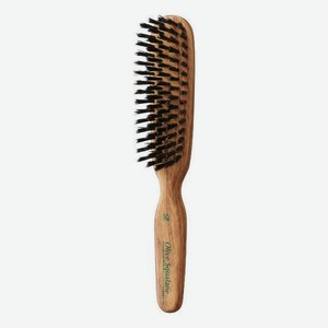 Расческа для волос с натуральной щетиной и оливковым скваланом Olive Squalane Impregnated Brush
