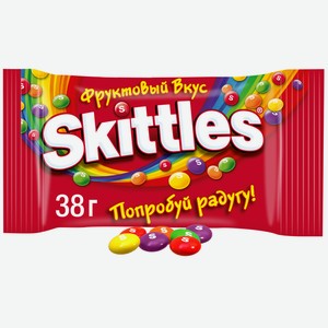 Skittles драже в разноцветной сахарной глазури 38 г