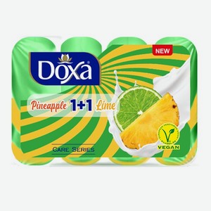 Doxa Care Series Ecopack 1 + 1 Крем - Мыло Лайм и Ананас, 4 * 85 г