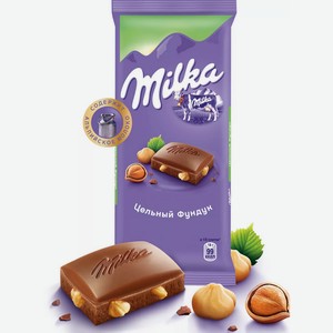 Шоколад Milka молочный с цельным миндалем 85г