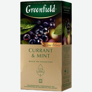 Чай черный Greenfield Currant & Mint в пакетиках 45 г
