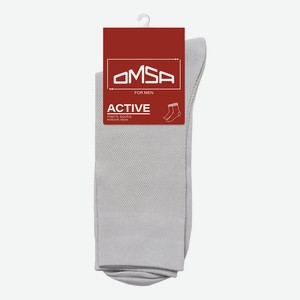 Носки мужские Omsa сетка Active 103 светло-серые размер 42-44 Узбекистан
