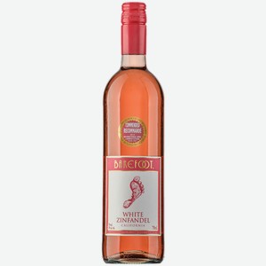 Вино Barefoot White Zinfandel розовое полусладкое, 0, 75 л