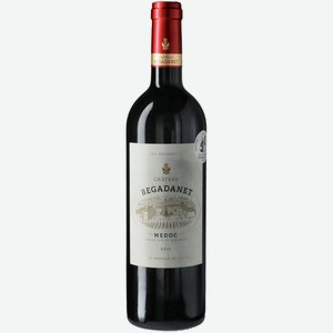 Вино Chateau Begadanet Medoc красное сухое 0,75 л