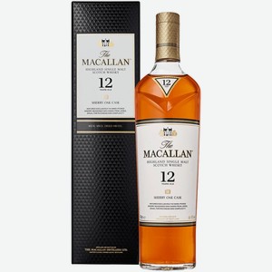 Виски Macallan Sherry Oak 12 лет 0,7 л в подарочной упаковке
