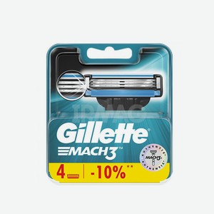 Сменные Кассеты Gillette Mach3, 4 шт