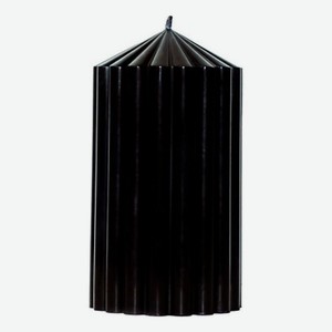 Свеча декоративная фактурная Черная: свеча 380г