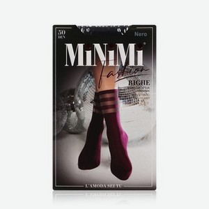 Женские матовые носки Minimi Righe 50den Nero