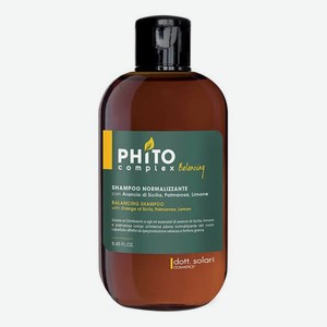 Балансирующий шампунь для склонной к жирности кожи головы и волоc Phitocomplex Balancing Shampoo: Шампунь 250мл