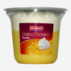 Пудинг Grand Dessert ваниль со взбитыми сливками 2