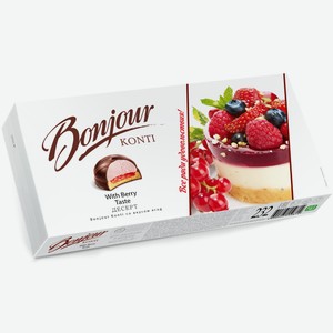 Десерт  Бонжур  со вкусом ягод 232г, Конти