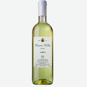 Вино Монте Милла Ла Манча DO Айрен Белое Сухое 0.75л