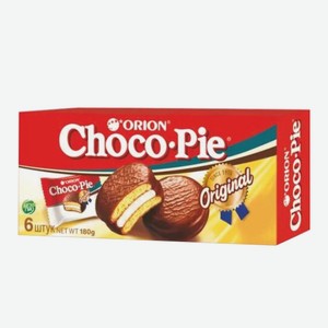 Печенье «Choco-Pie» с шоколадной глазурью, г.Москва, «Orion», 180 г