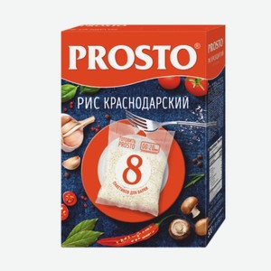 Рис «PROSTO» Краснодарский, «Ангстрем», 8 пакетиков, 500 г