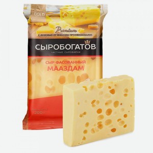Сыр  Сыробогатов  Маасдам 45% 180 г