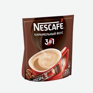 Кофе растворимый Nescafe 3 в 1 с карамельным вкусом, 400 г