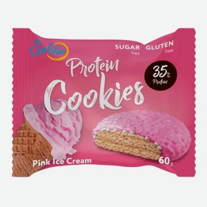 Печенье протеиновое Protein cookies 60г малиновый чизкейк с йогуртовой глазурью