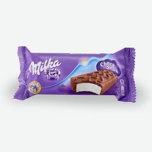 Пирожное Milka Choco Snack с кремом в молочном шоколаде