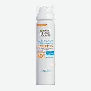 Спрей для лица Garnier Ambre Solaire солнцезащитный увлажняющий сухой Эксперт защита гипоаллергенный SPF 50 75мл