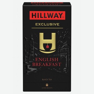 Чай <Hillway> черный байховый цейлонский 2г*25пак саше 50г Россия
