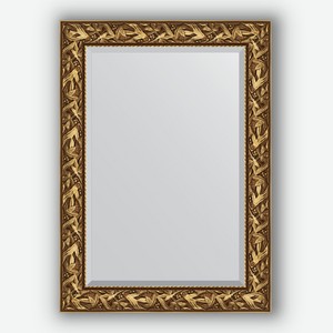 Зеркало с фацетом в багетной раме Evoform византия золото 99 мм 79х109 см