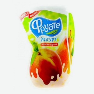 Йогурт питьевой персик-груша 1,5% ТМ Фруате 250 мл