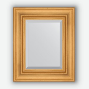 Зеркало с фацетом в багетной раме Evoform травленое золото 99 мм 49х59 см