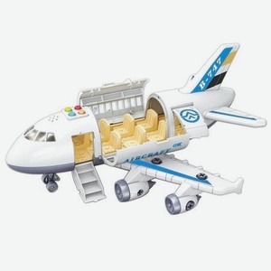 Конструктор Funky Toys Самолет, со световыми и звуковыми эффектами, 37 см