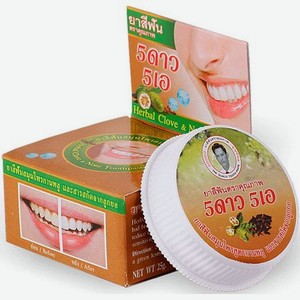 Зубная паста 5 Star Cosmetic травяная с экстрактом Нони, 25 г
