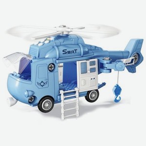 Конструктор Funky Toys Полицейский вертолет, 32 см