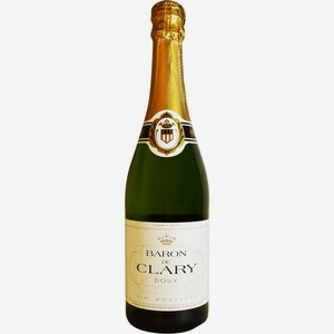 Вино игристое BARON DE CLARY бел. п/сл., Франция, 0.75 L