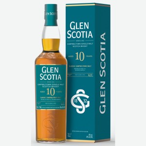 Виски Glen Scotia 10 лет в подарочной упаковке, 0.7л