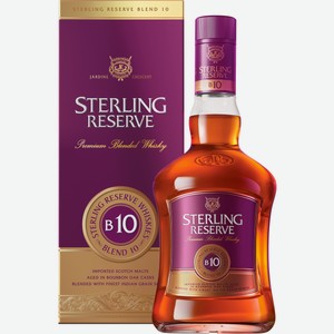 Виски Sterling reserve B10 Premium Blended в подарочной упаковке, 0.7л