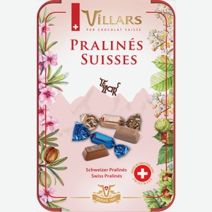 Конфеты Villars шоколадное ассорти с начинками, 250г